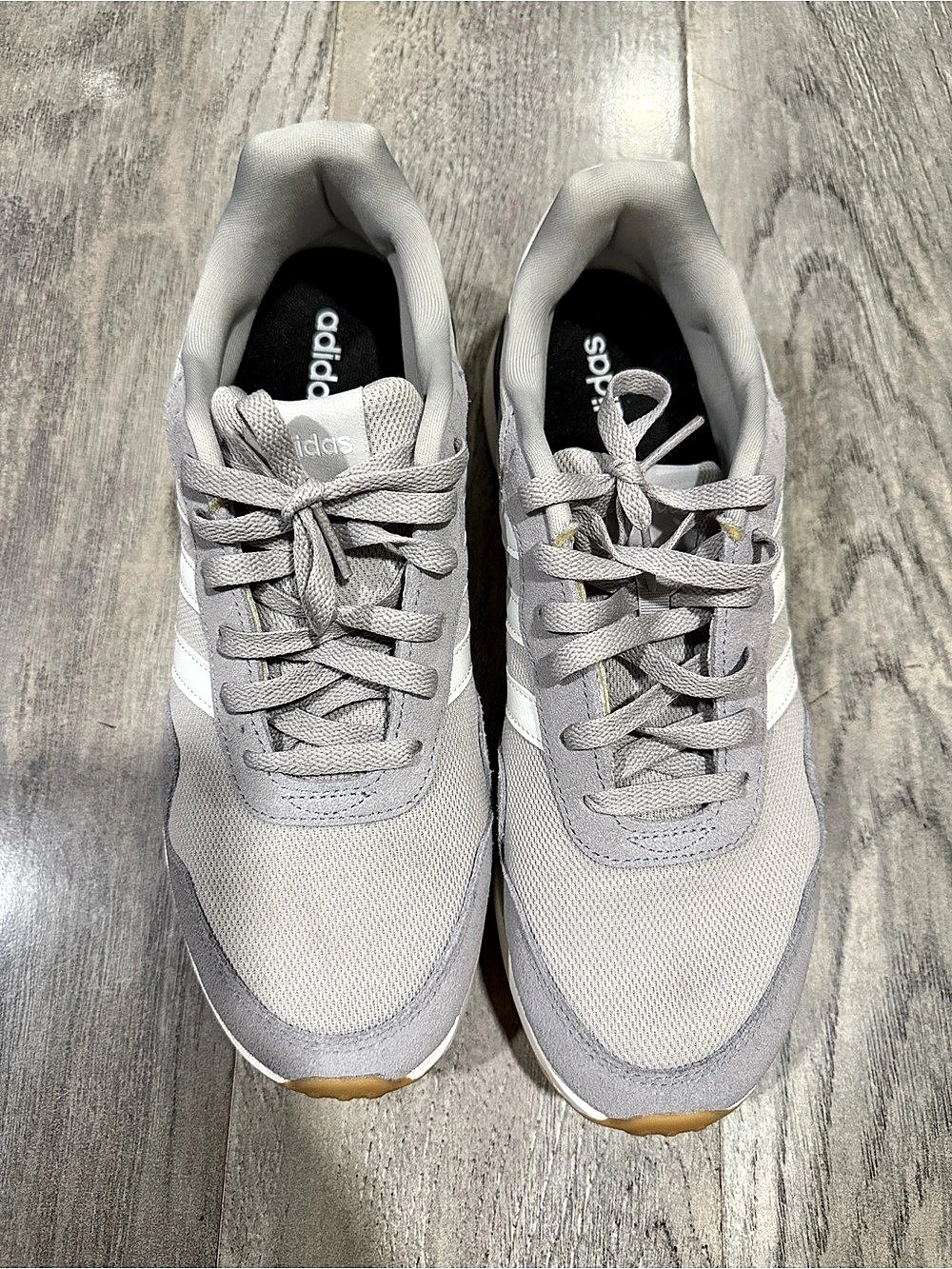 adidas ZX 500 Gray & White Sneakers US 10
